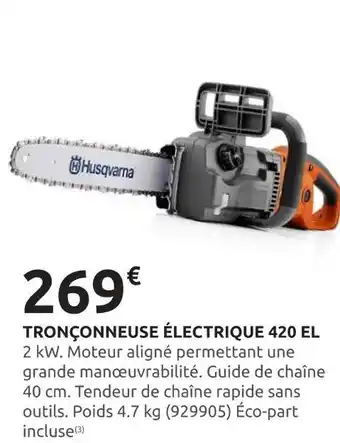 Rural Master HUSQVARNA Tronçonneuse électrique 420 EL offre
