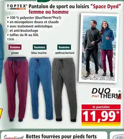 Norma TOPTEX Pantalon de sport ou loisirs space dyed offre