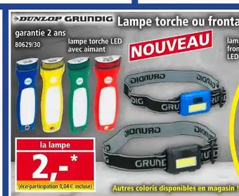 Norma Lampe torche ou frontale offre