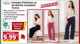 Norma ELLENOR Pantalon d'intérieur en peluche femme - noir offre