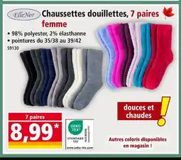 Norma ELLENOR Chaussettes douillettes, 7 paires femme offre
