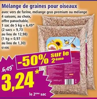 Norma LITTLE FRIENDS Mélange de graines pour oiseaux offre