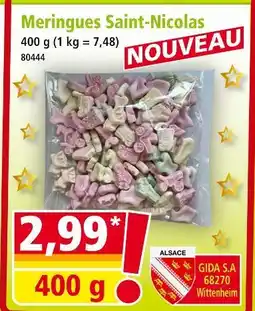 Norma GIDA S.A Meringues Saint-Nicolas offre