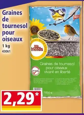 Norma LITTLE FRIENDS Graines de tournesol pour oiseaux offre
