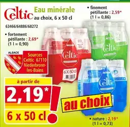 Norma Celtic Eau minérale finement pétillante offre
