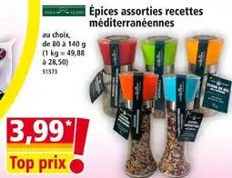 Norma VILLA GUSTO Épices assorties recettes méditerranéennes offre