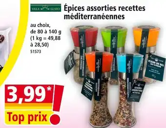 Norma VILLA GUSTO Épices assorties recettes méditerranéennes offre