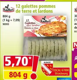 Norma KAUFFER'S 12 galettes pommes de terre et lardons offre