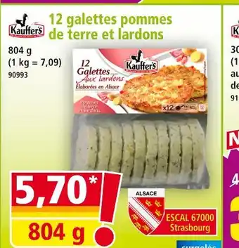 Norma KAUFFER'S 12 galettes pommes de terre et lardons offre