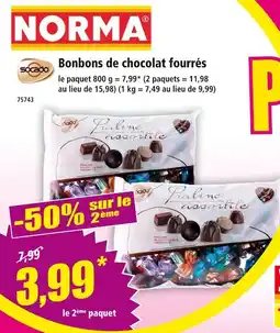 Norma SOCADO Bonbons de chocolat fourrés offre