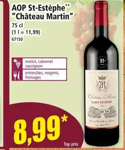 Norma CHATEAU MARTIN AOP St-Estèphe offre