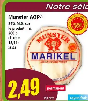 Norma Marikel Munster AOP offre