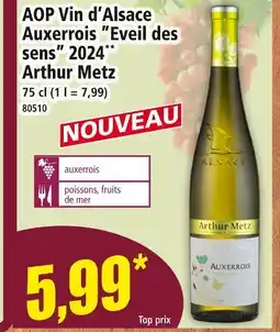 Norma ARTHUR METZ AOP Vin d'Alsace Auxerrois 'Eveil des sens' 2024 offre