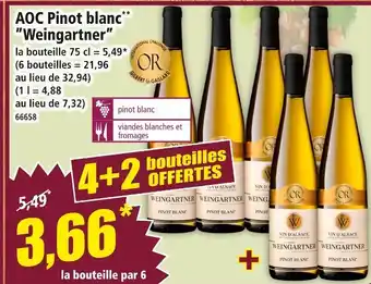 Norma AOC Pinot blanc Weingartner offre