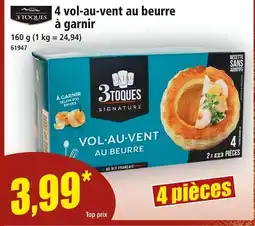 Norma 4 vol-au-vent au beurre à garnir offre