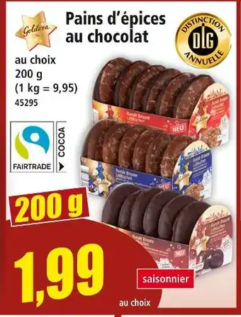 Norma Goldora Pains d'épices au chocolat offre