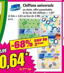 Norma SAUBERMAX Chiffons universels au choix offre