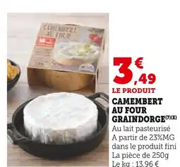 U Express Graindorge Camembert au four offre