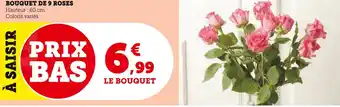 U Express Bouquet de 9 roses offre