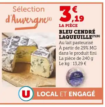 U Express Bleu cendré Laqueuille offre