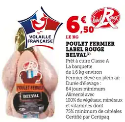 U Express Belval Poulet Fermier Label Rouge offre