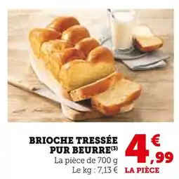 U Express Brioche tressée pur beurre offre