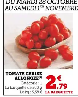 U Express Tomate Cerise Allongée offre