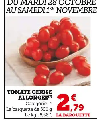 U Express Tomate Cerise Allongée offre