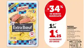 U Express LUSTUCRU Ravioli offre