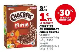 U Express NESTLÉ Cereales au chocolat minis offre