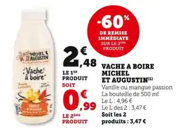 U Express MICHEL ET AUGUSTIN Vache à boire offre