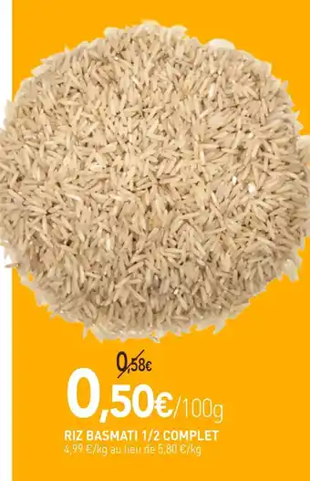 naturéO Riz Basmati 1/2 Complet offre