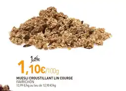 naturéO Favrichon Muesli croustillant lin courge offre