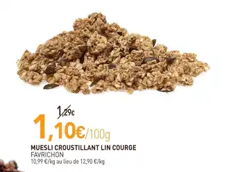 naturéO Favrichon Muesli croustillant lin courge offre