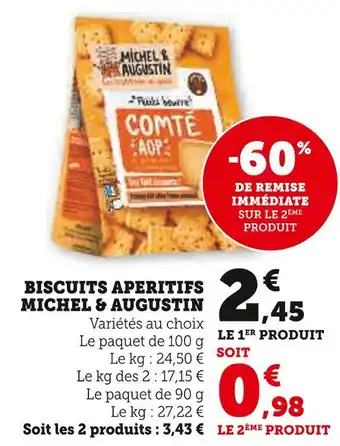 U Express Michel & Augustin Biscuits Apéritifs offre