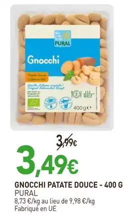 naturéO PURAL Gnocchi Patate Douce offre