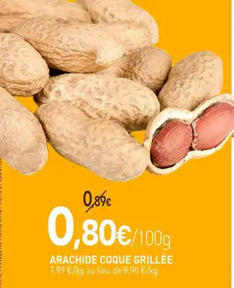 naturéO Arachide coque grillée offre