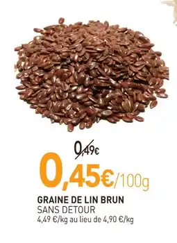 naturéO Graine de lin brun offre