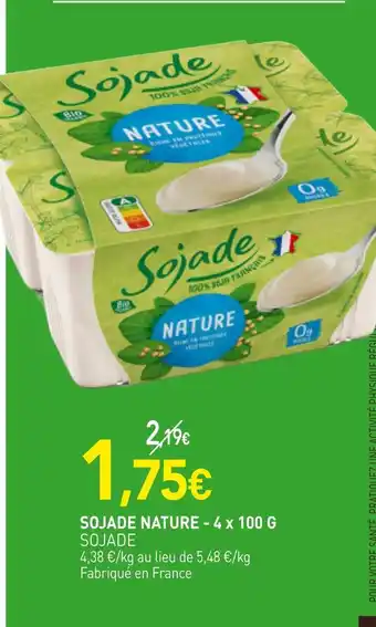 naturéO SOJADE NATURE offre