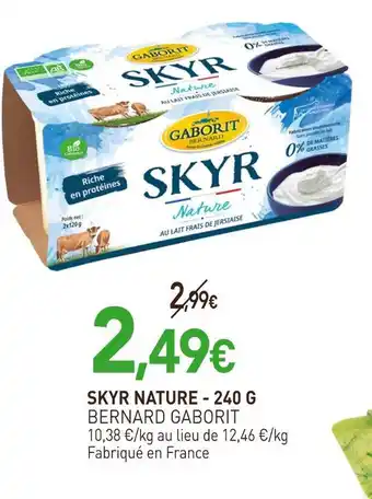 naturéO BERNARD GABORIT SKYR NATURE - 240 G offre