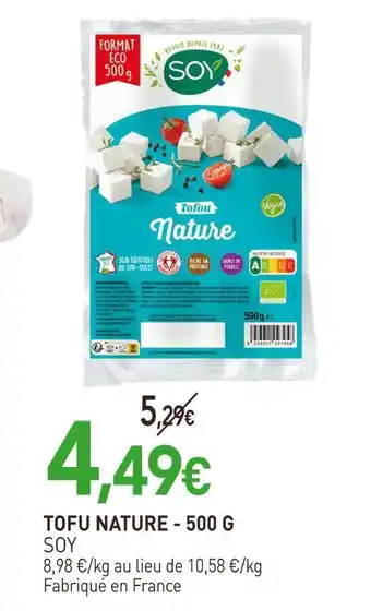 naturéO SOY Tofu Nature offre