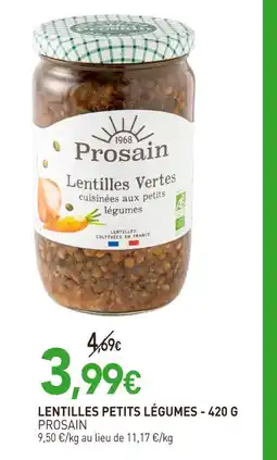 naturéO Prosain Lentilles petits légumes offre