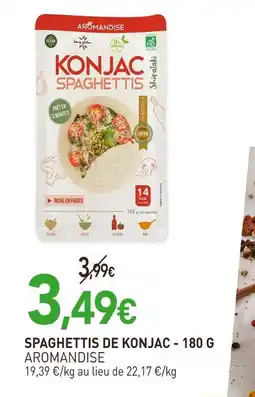 naturéO AROMANDISE Spaghettis de konjac - 180 g offre