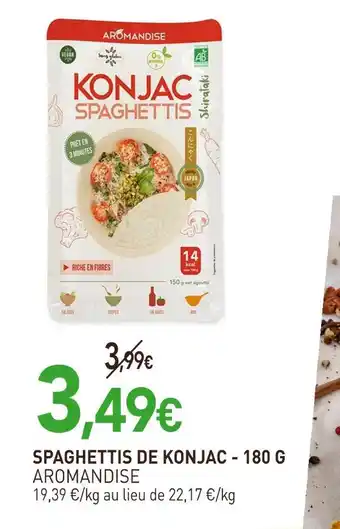 AROMANDISE Spaghettis de konjac - 180 g