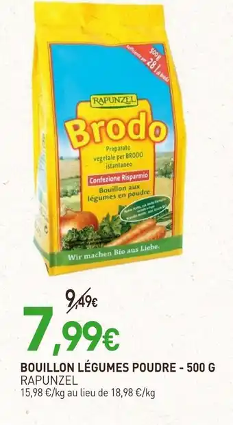 naturéO RAPUNZEL Bouillon légumes poudre - 500 g offre