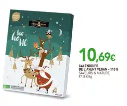 naturéO SAVEURS & NATURE Calendrier de l'avent vegan - 110 g offre