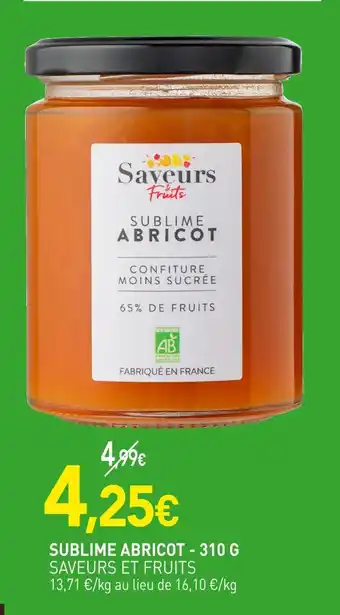 naturéO SAVEURS ET FRUITS Sublime Abricot offre