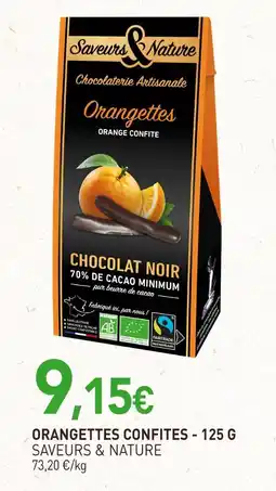 naturéO SAVEURS & NATURE Orangettes confites - 125 g offre