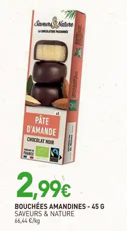 naturéO SAVEURS & NATURE Bouchées amandines - 45 g offre