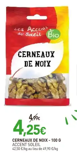 naturéO ACCENT SOLEIL Cerneaux de noix - 100 g offre